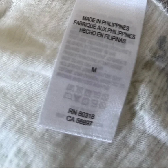 Lucky Brand Floral Lace-Up Tank - White and Blue - Picture 6 of 6